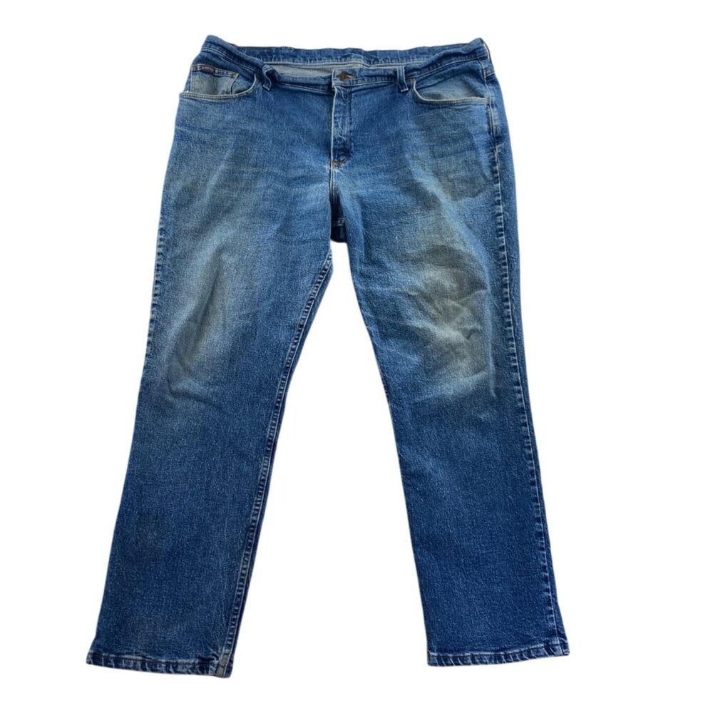 Riders By Lee Women Jeans Size 22W Blue Denim Stretch Straight Leg Classic Ankle
